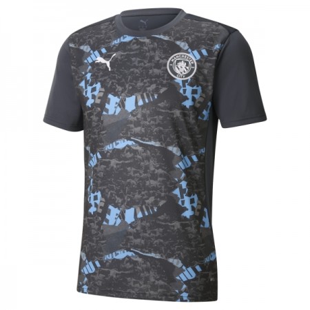 Camisolas Manchester City Pre-Match Preta 2025-26 Manga Curta